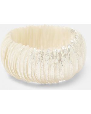 Pull&Bear Mother-Of-Pearl-Effect Bracelet - White