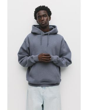 Pull&Bear Basic Hoodie - Grey