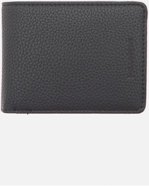 Pull&Bear Faux Leather Wallet - Black