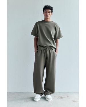 Pull&Bear Jogginghose Puffärmel Interlock - Grün