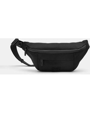 Pull&Bear Stwd Nylon Belt Bag - Black