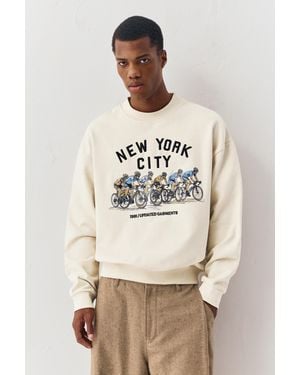 Pull&Bear Cyclist Graphic Sweatshirt - Multicolour