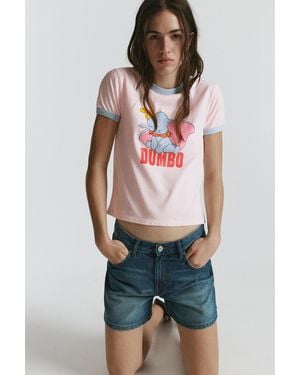 Pull&Bear Dumbo T-Shirt - Pink
