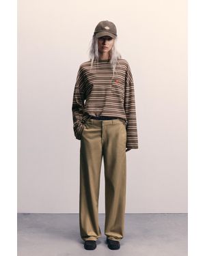 Pull&Bear Dickies Oversize T-Shirt - Natural