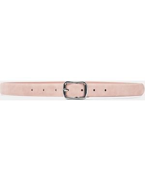 Pull&Bear Square Buckle Belt - Pink