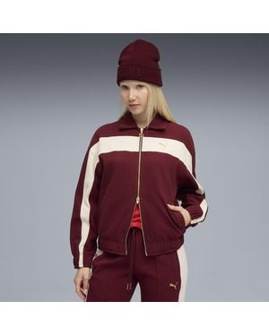 PUMA T7 Relaxed Trainingsjacke Damen - Rot