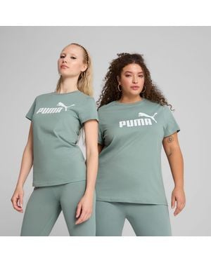 PUMA Ess No. 1 Logo T-Shirt Voor - Groen