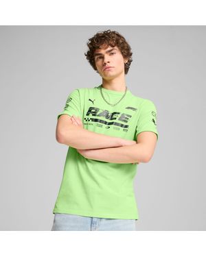 PUMA F1 Ringer T-Shirt Met Print - Groen