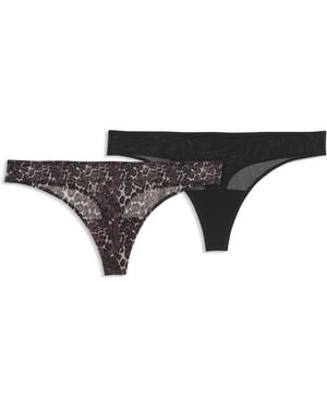 PUMA Tanga Para Mujer (Paquete De 2) Accesoiros, Negro