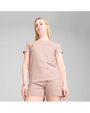 PUMA Ess Elevated T-shirt - Roze