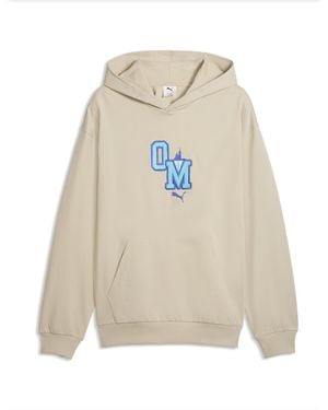 PUMA Olympique De Marseille Ftblculture Relaxte Hoodie Voor Maat - Wit