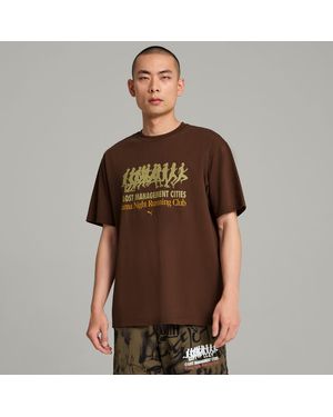 PUMA X Lmc T-Shirt Met Afbeeldingen Voor - Bruin