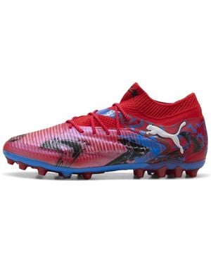 PUMA Future 8 Ultimate Playmakers Mg Fußballschuhe Schuhe, /Ultra Blau/Schwarz - Rot