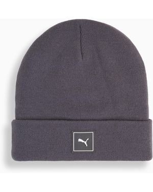 PUMA Wardrobe Essentials High Crown Beanie Hat, Dusky - Grey