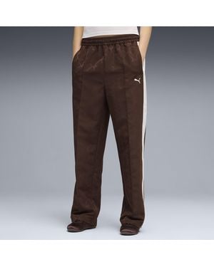 PUMA T7 Jacquard Track Pants - Brown