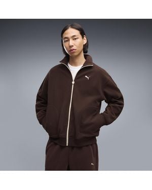 PUMA Chaqueta De Chándal Essentials Elevated De Corte Holgado Para Hombre, Ropa, Marrón