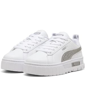 PUMA Mayze Glitter Trainers Kids - White
