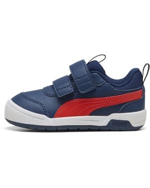 PUMA Zapatillas Multiflex 2 Infantiles, Calzado, Persian Azul/Fierce Rojo