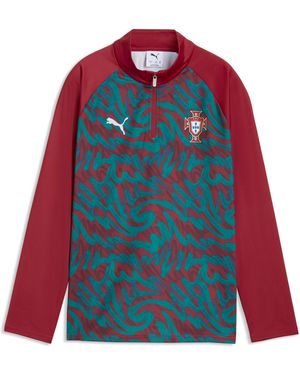 PUMA Maglia Da Riscaldamento Con Zip Portogallo Per Ragazzi, Accessori, Rosso