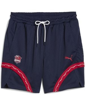 PUMA Saski Baskonia Post Game Basketballshorts Herren - Blau