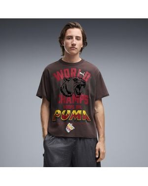 PUMA Camiseta Art Class Extragrande Para Hombre, Accesoiros, Negro - Gris