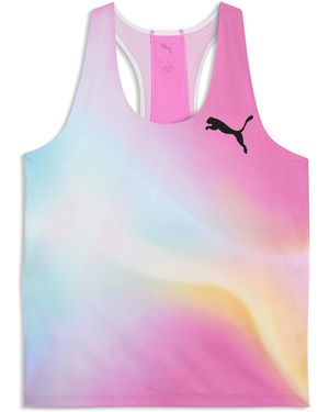 PUMA Lightspeed Ultraweave Graphic Running Singlet - Purple