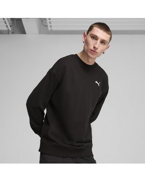 PUMA Girocollo Wardrobe Ess Vestibilità Comoda Da Uomo - Nero