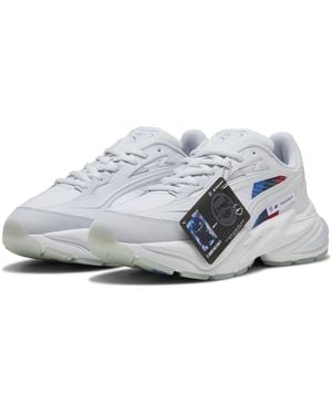 PUMA Bmw M Motorsport Rs Surge Uniseks Sneakers, Wit/Zilver, Maat - Grijs