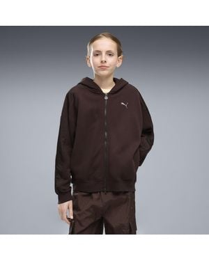 PUMA Giacca Oversize Con Zip T7 Midnight Shadow Per Ragazzi, Abbigliamento, Marrone