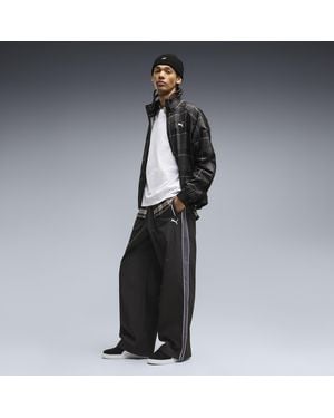 PUMA T7 Oversized Track Pants - Black