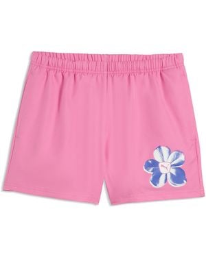 PUMA Graphics Bloom Shorts Damen, Accessoires - Pink