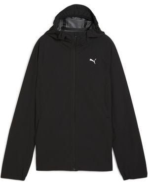 PUMA Run Raincell Hooded Running Rain Jacket - Black