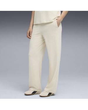 PUMA Essentials Elevated Straight Leg Hose Damen, Kleidung - Natur