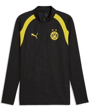 PUMA Maglia Da Training Con Zip Corta Borussia Dortmund Da Uomo, Accessori, Nero