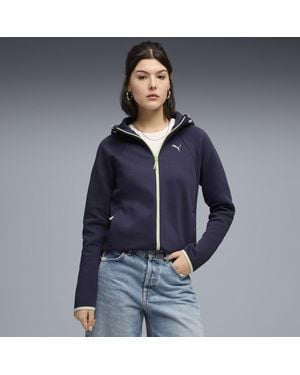 PUMA Evostripe Kapuzenjacke Damen, Kleidung - Blau