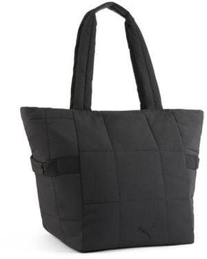 PUMA Lush Tote Bag with Laptop Sleeve - Black