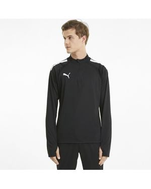 PUMA Langarmshirt teamLIGA 1/4 Zip Top 657236 - Schwarz