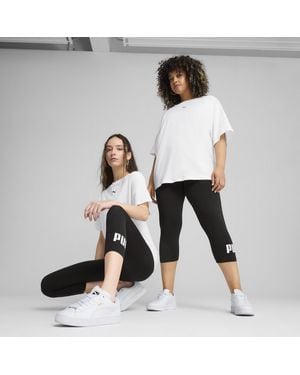PUMA Ess No. 1 Logo 3/4-Legging Voor Maat - Wit