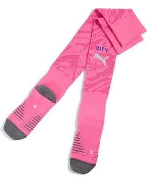 PUMA Calcetines De Portero Manchester City 25/26 Para Hombre, Ropa, Rosa Pes/Orchid Shadow