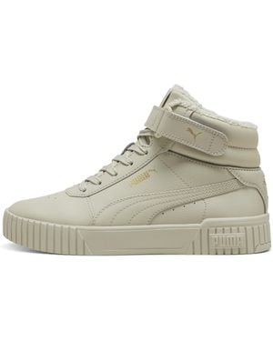 PUMA Carina 2.0 Winter Mid Top Sneakers - Natural