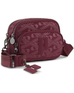 PUMA Borsa A Tracolla Sense 1,5 L, Accessori, Ruby Shimmer/Graphic - Rosso