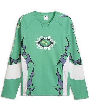 PUMA Tech-X Waffle Long Sleeve Top - Green