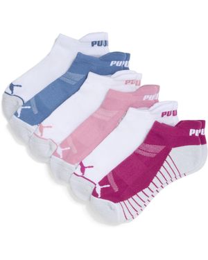 PUMA Half-Terry Low Cut Socks (6 Pairs) - Blue