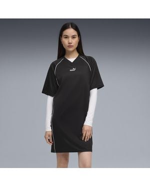 PUMA Essentials Animal Print Jersey Dress - Black