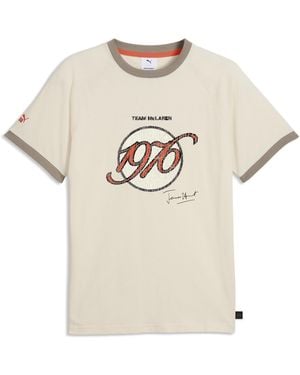 PUMA Mclaren Racing James Hunt Ringer T-Shirt Accessoires - Natur