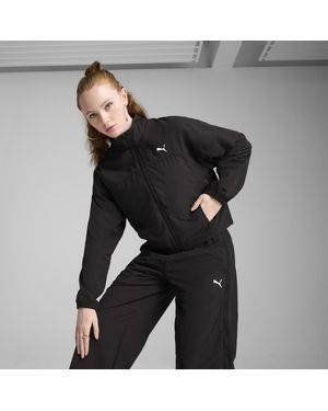PUMA Dare To Oversized Full-Zip Woven Jacket - Black