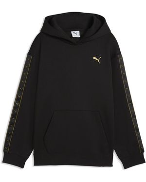 PUMA Sudadera Con Capucha Essentials Tape Holgada Juvenil, Accesoiros, Negro