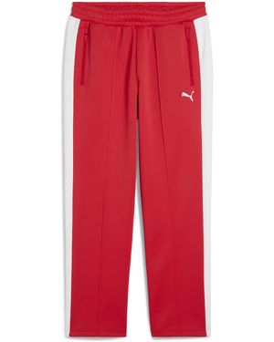 PUMA T7 Relaxed Track Trousers - Red