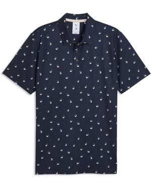 PUMA X Arnold Palmer Cloudspun Lemon Polo - Blue