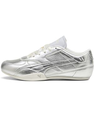 PUMA Bella Mina Pearl Sneakers Voor Wit/Zilver, Maat 35,5